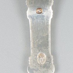 Puddingschep zilver.