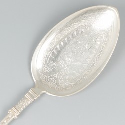 Puddingschep zilver.