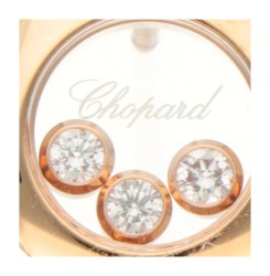 Chopard 'Happy Diamonds' 18 kt. geelgouden oorbellen bezet met ca. 0.18 ct. diamant.