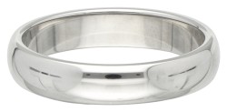  Tiffany & Co. klassieke platina band ring.