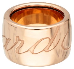 Chopard 'Chopardissimo' 18 kt. roségouden signatuur band ring.