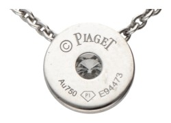 Piaget 'Possession' 18 kt. witgouden collier en hanger bezet met ca. 0.13 ct. diamant.