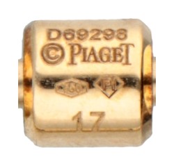 Piaget 18 kt. geelgouden armband bezet met ca. 0.28 ct. diamant bij de sluiting.