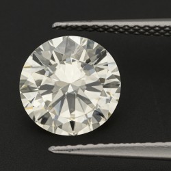 GIA-gecertificeerde 2.03 ct. rond briljant geslepen natuurlijke diamant.