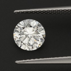 GIA-gecertificeerde 1.00 ct. rond briljant geslepen natuurlijke diamant.