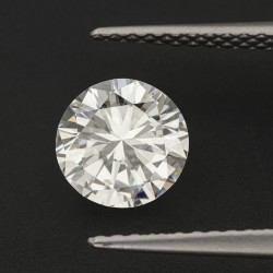 GIA-gecertificeerde 1.02 ct. rond briljant geslepen natuurlijke diamant.