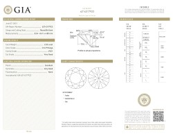 GIA-gecertificeerde 2.03 ct. rond briljant geslepen natuurlijke diamant.