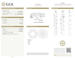 GIA-gecertificeerde 1.00 ct. rond briljant geslepen natuurlijke diamant.