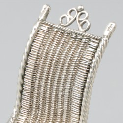 Miniatuur rotan fauteuil, Jacobus Gerardus Treeling, Sneek 1892-93.