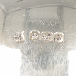 4-delige set zoutkelders met lepel (in etui), zilver.
