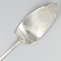 Taartschep Art Deco zilver.