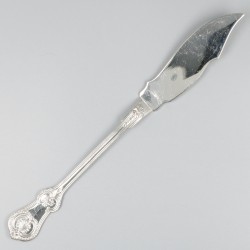 12-delige set visbestek zilver.