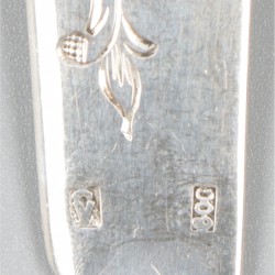 12-delige set visbestek zilver.