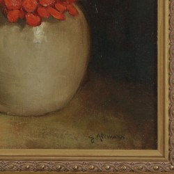 Gerard Altmann (Rotterdam 1877 - 1940) Dahlia's in een pot