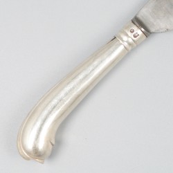 6-delige set dinermessen zilver.