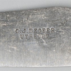 6-delige set dinermessen zilver.