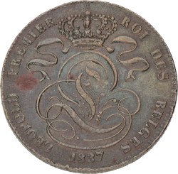 Belgium. Leopold I. 5 Centimes. 1837.