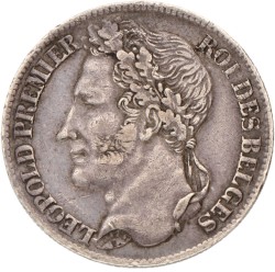 Belgium. Leopold I. 1 Franc. 1840.