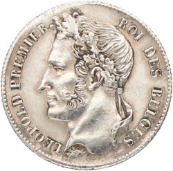 Belgium. Leopold I. ½ Franc. 1840.