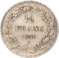 Belgium. Leopold I. ½ Franc. 1840.