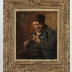 Willem van Nieuwenhoven (Rotterdam 1879 - 1973 Laren NH) Een visserman met pijpje.