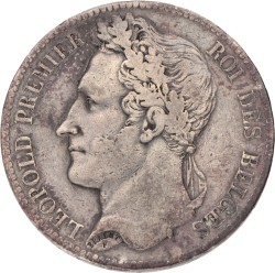 Belgium. Leopold I. 5 Francs. 1844.