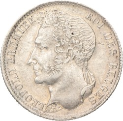 Belgium. Leopold I. ½ Franc. 1844.