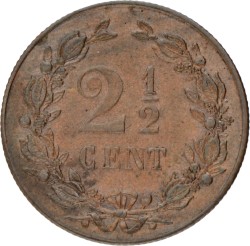 2½ Cent. Wilhelmina. 1898. Prachtig / UNC.