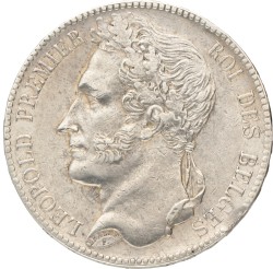 Belgium. Leopold I. 5 Francs. 1847.