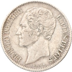 Belgium. Leopold I. ½ Franc. 1850.