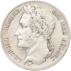 Belgium. Leopold I. 5 Francs. 1849.