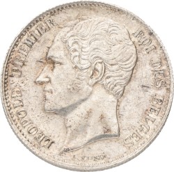 Belgium. Leopold I. 2½ Francs. 1849 - groot hoofd.