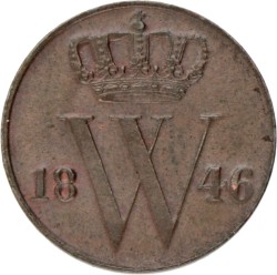 ½ Cent. Willem I. 1846. UNC -.