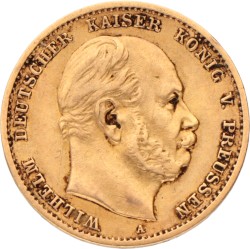 German states. Prussia. Wilhelm. 10 Mark. 1875 A.
