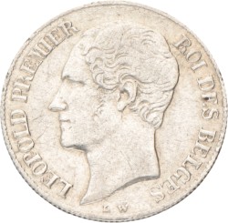 Belgium. Leopold I. 20 Centimes. 1858.