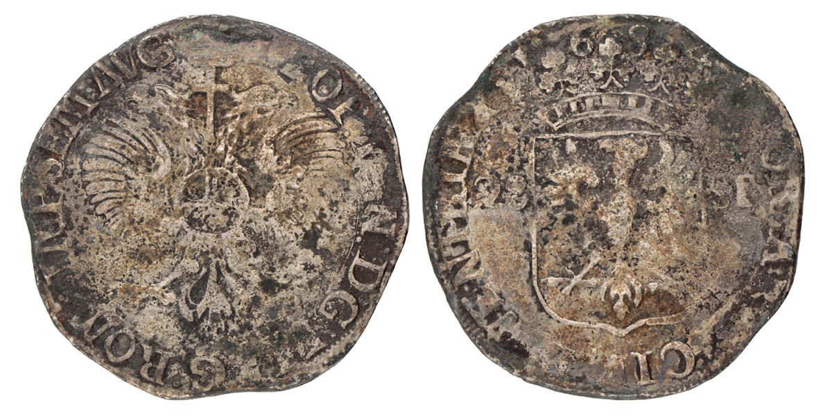 Florijn van 28 stuiver. Deventer. 1684. Zeer Goed / Fraai .