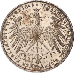 German states. Frankfurt. 2 Gulden. 1848.