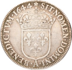 France. Louis XIV. ¼ Ecu. 1644 A.