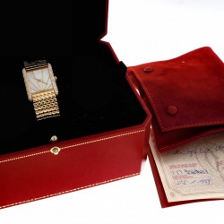 Cartier Tank Sunrise Mother of Pearl Diamant - Dameshorloge - ca. 1987