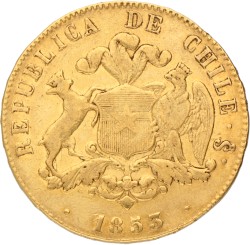 Chile. Republic. 10 Pesos. 1853.