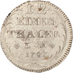 German states. Brunswick-Luneberg. 2 Groschen. 1747 EK.