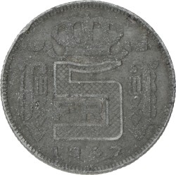 Belgium. Prince Charles. 5 Francs - FL. 1947.