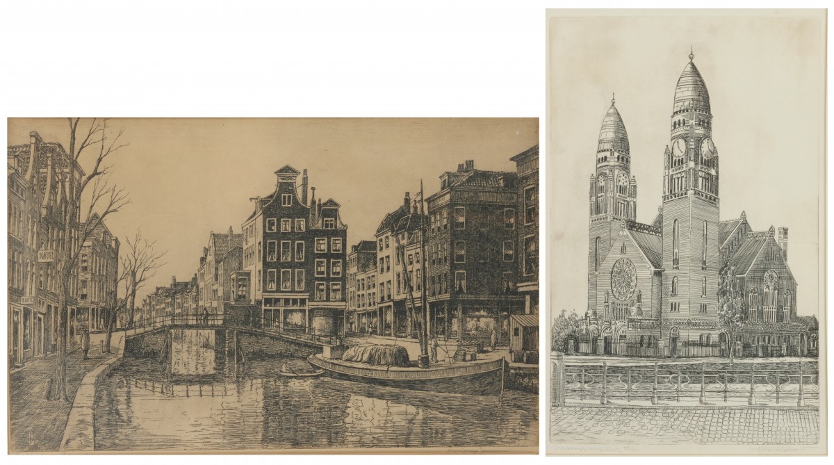 Marinus Jansen (ca. 1887 - 1951), Delftse Vaart, Rotterdam.