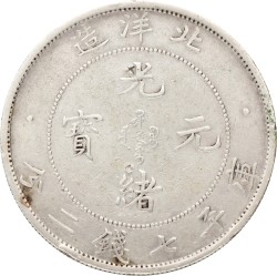 China. Empire. Chihli. Dollar. Yr. 34 (1908).