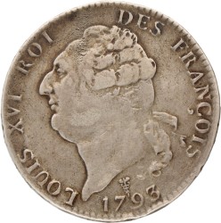 France. Louis XVI. Ecu. 1793 A.