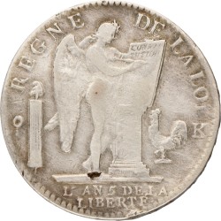 France. Louis XVI. Ecu. 1793 A.