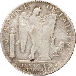 France. Louis XVI. Ecu. 1793 A.