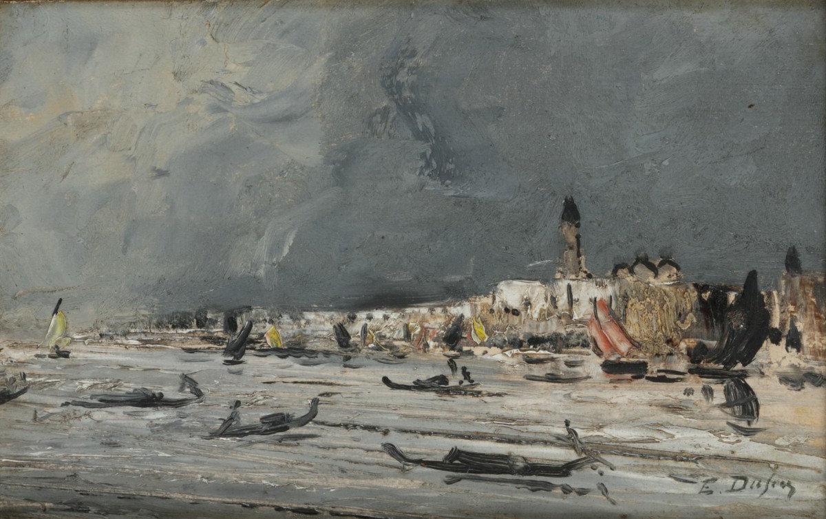 Édouard Jacques Dufeu (Marseille 1836 - 1900 le Grasse), Vue de Venise.