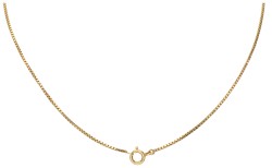 Vintage 14K geelgouden collier bezet met bloedkoraal.