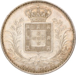 Portugal. Luiz I. 500 Reis. 1879.